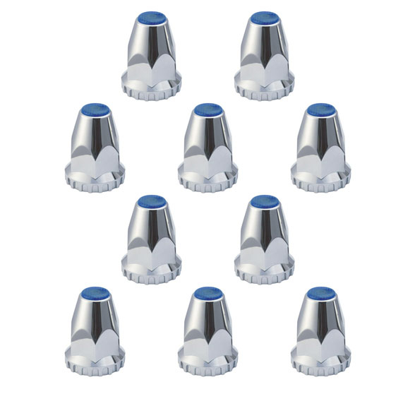 11175B CH PLSTC 33 MM THIRD LUG NUT CVR W/BLUE RFLCTR