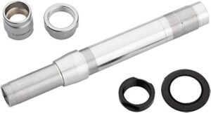 11218-6-SS ROUNDED FRONT  & REAR AXLE KIT (2 FRONT, 4 REAR, BACK LUG NUTS)