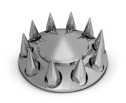 11220-P CH PLASTIC POINTED FRONT AXLE COVER W/33mm POINTED SCREW ON LUG NUTS