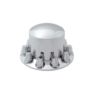 11221 CH PLASTIC REAR AXLE COVER W/REMOVABLE CAP & 10-33mm SCREW ON LUG NUTS