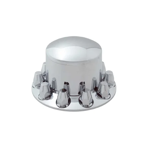 11221 CH PLASTIC REAR AXLE COVER W/REMOVABLE CAP & 10-33mm SCREW ON LUG NUTS