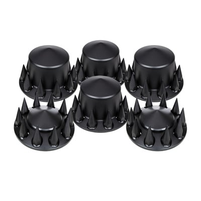 11221-P CH PLASTIC POINTED REAR AXLE COVER W/REMOVABLE CAP & 10-33mm POINTED SCREW ON LUG NUTS