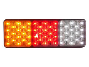 13945 RE - SS REAR PANEL W/4-4¨ ECONOMY LED LIGHTS & W/4-2¨ LED LIGHTS ON THE TOP