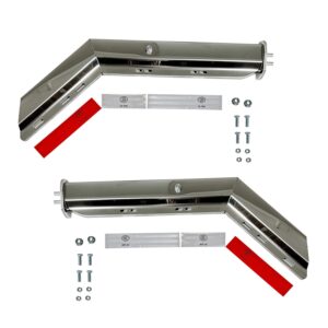 13952-1- 1/8" CH 45 Degree Spring Loaded Mud Flap Hanger, Pair 1-1/8" Spaced Bolts