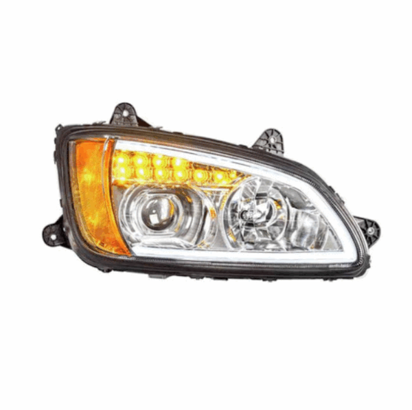 13959AP - KW T600 & T660 MIRROR COVER W/5-3/4¨ AMBER LED TURN SIGNAL LIGHTS-PASSENGER SIDE