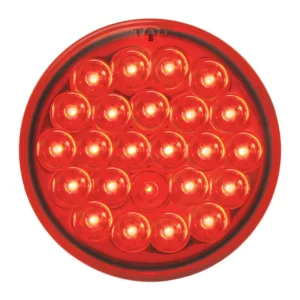 14065 RE - SS REAR LIGHT BAR W 13-4¨ RED ECONOMY ROUND LIGHTSF