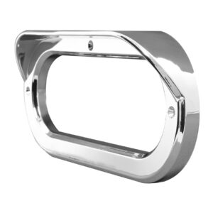 4407 OVAL LT CHROME PLASTIC LIGHT BEZEL W/VSR