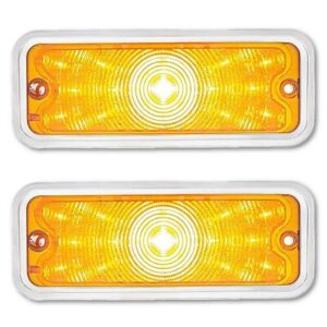 4453-CA - 32 LED HEADLIGHT FRAME AMBER LED/ CLEAR LENS
