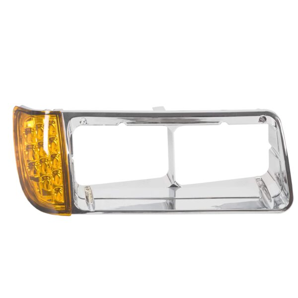 4531 A-P- FREIGHTLINER FLD 120 HEADLIGHT BEZEL WITH TURN SIGNAL-PASSANGER SIDE
