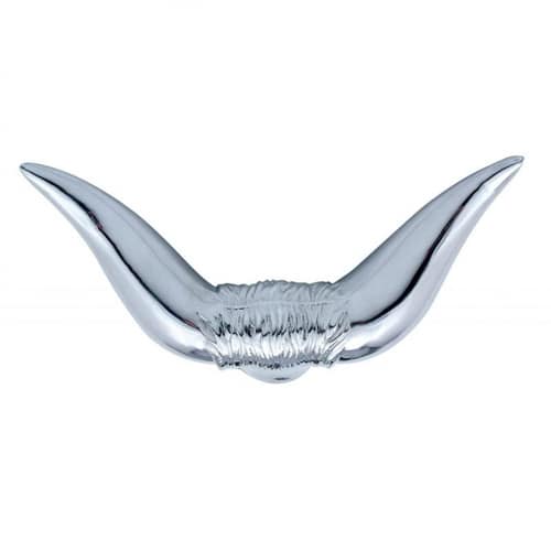 5033 CH BULL HORN HOOD ORNAMENT