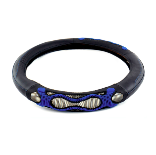 6017 - 18" COVER WAVES DESIGN BLACK/BLUE ANTI SLIP
