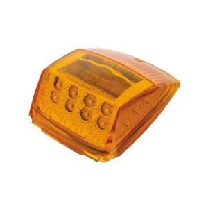 7640A SQR CAB LENSE W REFLECTOR AMBER