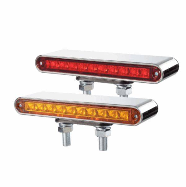 77125AR 9" 20 LED DOUBLE FACE LT BAR AMBER/RED