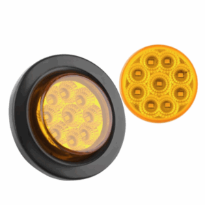 7741A-A AMBER 2" LED RND MRKR 9 LEDS 4 PK
