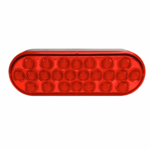 7761CR CLEAR RED OVAL ECONOMY LT WITH 24 LED DIODES