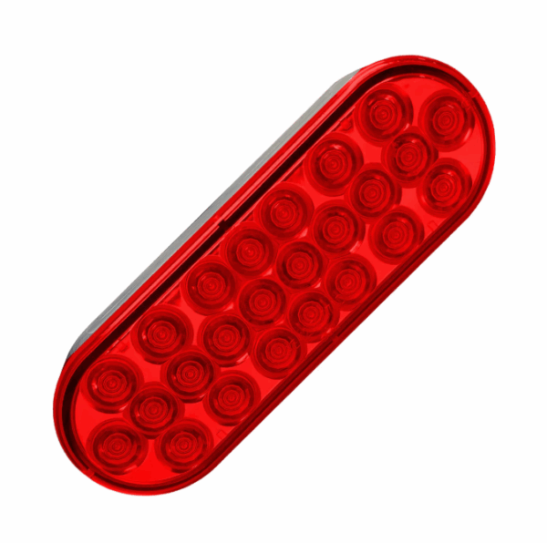 7761R RED OVAL ECONOMY LT W/24 LED DIODES