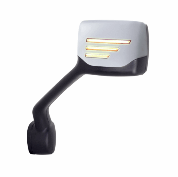 8014D- PTBLT 579/KW T680 HOOD MIRROW W/3 LINE TURN SIGNAL DRIVER SIDE