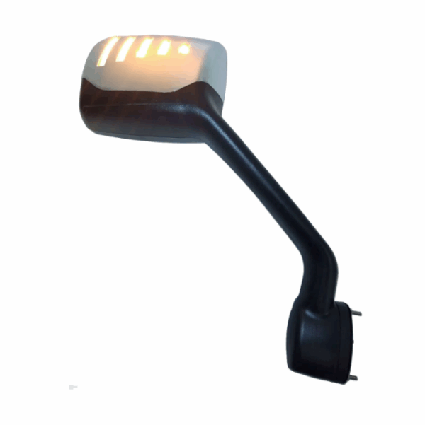 8015P- PTRBLT 579/KW T680 HOOD MIRROR W/L SHAPE TURN SIGNAL-PASSENGER SIDE