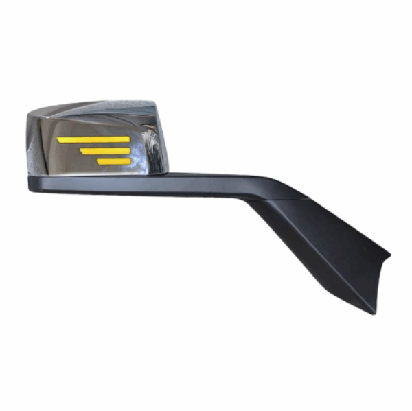 8018P VOLVO VNL HOOD MIRROR W/L SHAPE TURN SIGNAL-PASSENGER SIDE