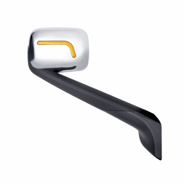 8021P FL CASCADIA HOOD MIRROW W/L SHAPED LED TURN SIGNAL PASSENGER