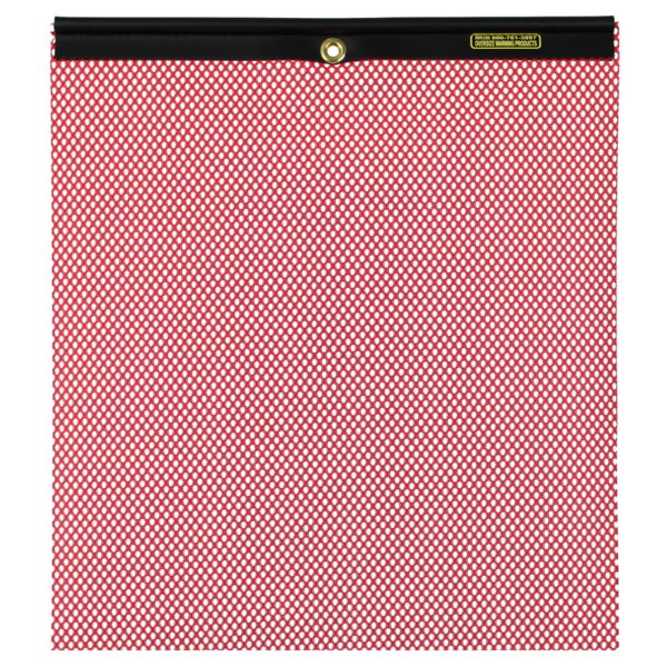 F10112-18" M-80 WARNING FLAG RED