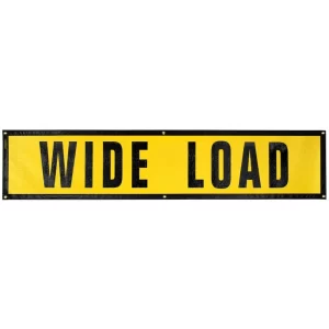 F10143-18*84 GROMMET WIDE LOAD SIGN