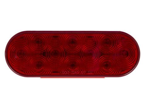 HD60021RSD RED 6" OVAL