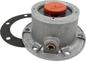 Hub Cap, Aluminum, with Plug & Gasket - H:6, BC:4.5, Idp:1-7/8, ID:3.5, OD:5.25