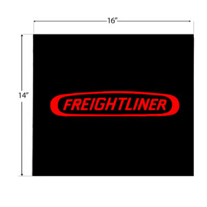 MFR-1614 FREIGHLINER RED MUD FLAP 16X14