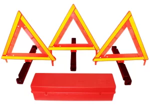 S-18223 3PC  TRIANGLE REFLECTOR W/CAS
