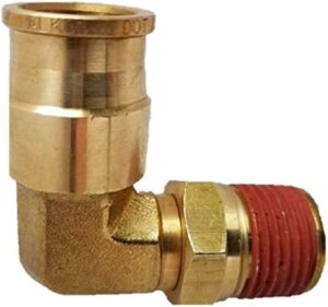 Swivel Elbow Fitting, 3/8 Tube, 1/2 NPT D.O.T - AQ69-DOTS-6X8