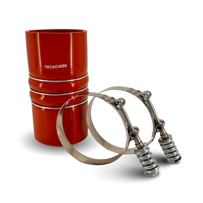 TRCAC4080 SILICONE HOSE 4X8 W 2 CLAMPS
