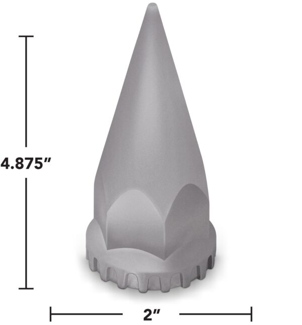 11141 33MM PVC SPIKE NUT COVER, 4 3/8" TALL SCREW ON