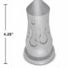 11143 FLAME NUT COVER TALL PUSH ON