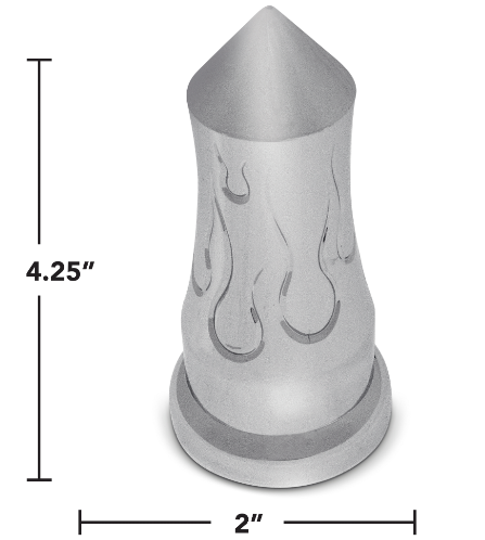 11143 FLAME NUT COVER TALL PUSH ON