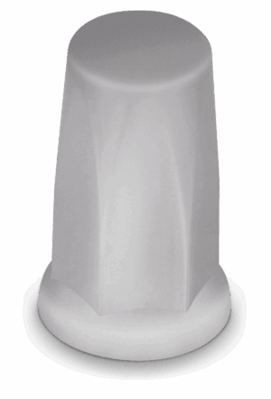 11148 33MM PUSH ON TALL CYLINDER LUGNUT COVER W/FLNG