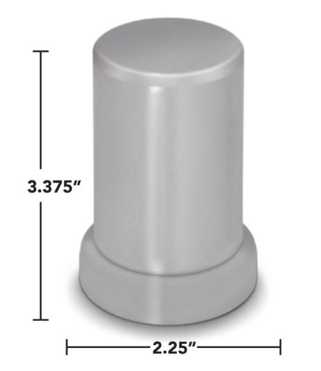 11160- Tall Top Hat Lug Nut Cover Thread On