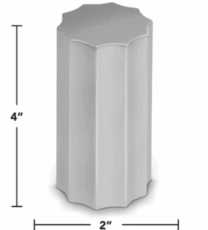 11166 33MM CHRM Starburst Lug Nut Cover Thread On