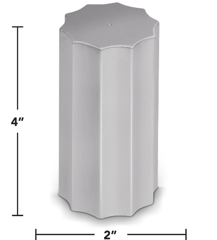 11166 33MM CHRM Starburst Lug Nut Cover Thread On