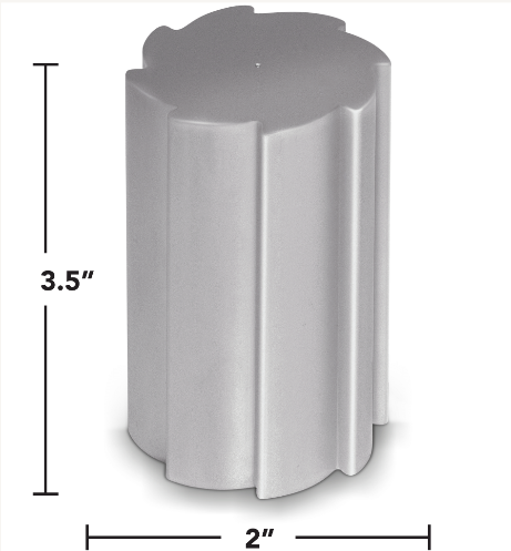 11167 33MM CHRM SAW BLAE LUG NUT COVER THREAD ON