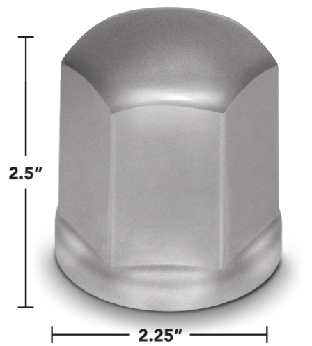 11169 CH PLSTC 33MM HEXAGON ROUND TOP LUG NUT CONVER THREAD ON