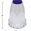 11175B CH PLSTC 33 MM THIRD LUG NUT CVR W/BLUE RFLCTR