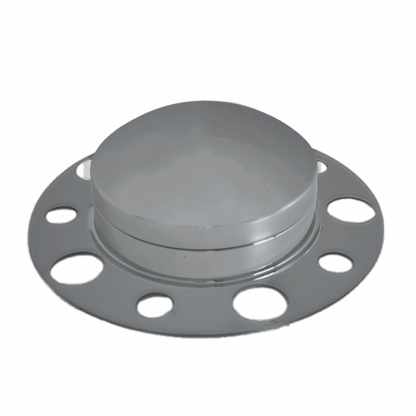 11218 ROUND FRONT AXLE COVER-CHROME