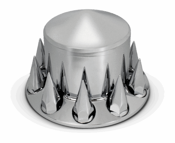 11221-P CH PLASTIC POINTED REAR AXLE COVER W/REMOVABLE CAP & 10-33mm POINTED SCREW ON LUG NUTS