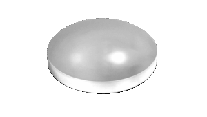 11281-8" Round Rear Chrome Hub Cap