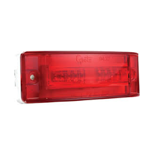 13915CRE RE- SS REAR LIGHT PANEL W/4-4¨ RED ECONOMY LIGHT & W/6-2¨ CLEAR RED LIGHTS ON BOTTOM
