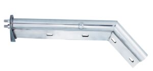13951 - CH 28" 45 DEGREE SPRING LOADED MUD FLAP HNGR, PR 2 1/2¨ SPACED BOLTS