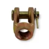 Clevis Kit Single Pin Old Style, 5/8" Thread 1/2" Pin