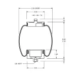 TR7087 Cabin Air Spring, Freightliner, Firestone W02-358-7087, Goodyear 1S5-040