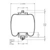 TR7109 Cabin Air Spring, Kenworth Aerocab (99 & later) T81-1000, Link 1102-0077, 1104-K002